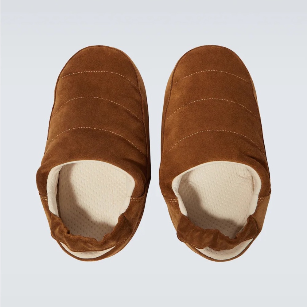 Brown Suede Slippers Women MOONBOOTS size 40 (10)